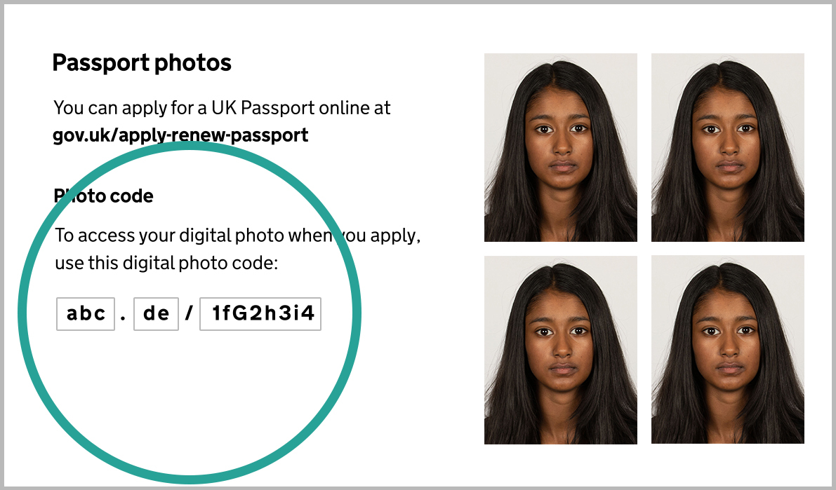 UK Passport Photo Code Sample